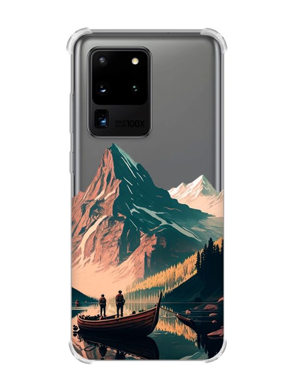 Чохол з потовщеними кутами на Samsung Galaxy S20 Ultra :: Човен. Пейзаж (принт 246)