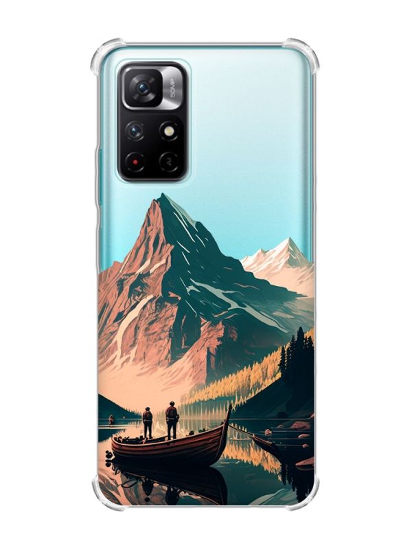 Чохол з потовщеними кутами на Xiaomi Redmi Note 11 4G :: Човен. Пейзаж (принт 246)