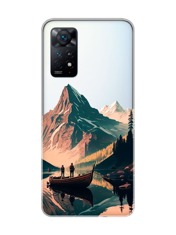 Прозорий чохол на Xiaomi Redmi Note 11 Pro :: Човен. Пейзаж (принт 246)