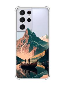Чохол з потовщеними кутами на Samsung Galaxy S21 Ultra :: Човен. Пейзаж (принт 246)