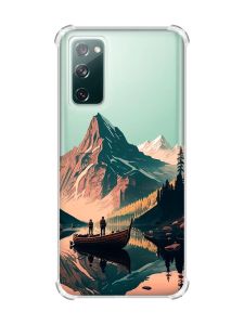 Прозорий чохол з потовщеними кутками на Galaxy S20 FE :: Човен. Пейзаж (принт 246)