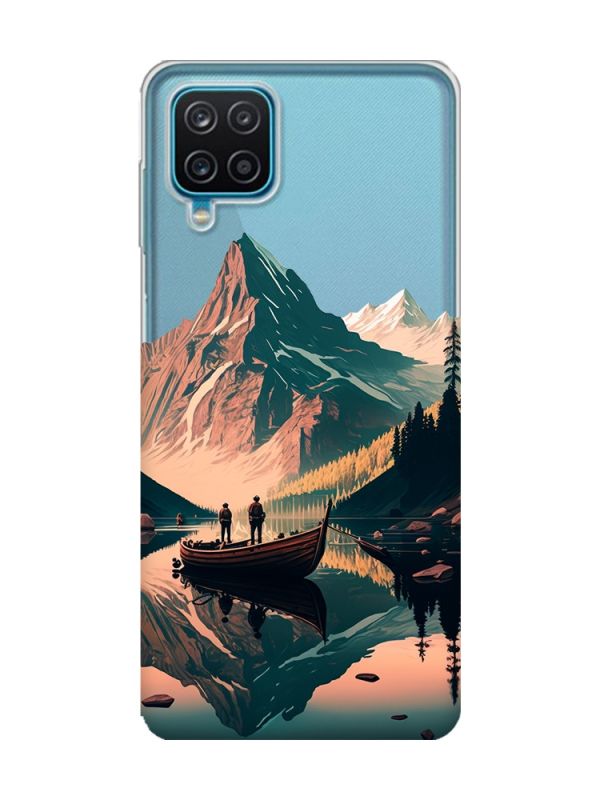 Прозорий чохол на Samsung A12 4G :: Човен. Пейзаж (принт 246)