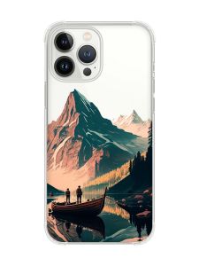 Чохол із потовщеними кутами на iPhone 14 Pro Max :: Човен. Пейзаж (принт 246)