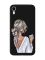 Матовий чорний чохол на Apple iPhone XR Дівчина з латте (принт 227)