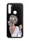 Матовий чорний чохол на Xiaomi Redmi Note 8 Дівчина з латте (принт 227)