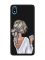 Матовий чорний чохол на Xiaomi Redmi 7A Дівчина з латте (принт 227)