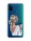 Прозорий чохол на Samsung Galaxy M30s/М21  :: Дівчина з латте (принт 227)