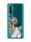 Прозорий чохол на Xiaomi Mi Note 10/Note 10 Pro :: Дівчина з латте (принт 227)