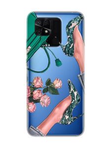 Прозорий чохол на Xiaomi Redmi 10C :: Туфельки і квіти (принт 225)