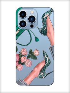 Прозорий чохол на Apple iPhone 13 Pro Max :: Туфельки і квіти (принт 225)