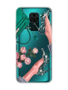 Прозорий чохол на Xiaomi Redmi Note 9 :: Туфельки і квіти (принт 225)
