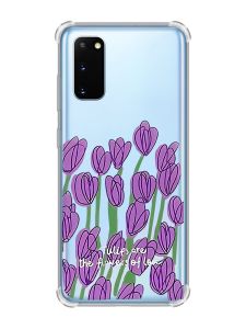 Чохол із потовщеними кутами на Samsung Galaxy S20 Plus Тюльпани (принт 265)