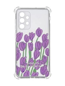 Чохол із потовщеними кутами на Oppo A72 5G Тюльпани (принт 265)