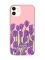 Матовий рожевий чохол на Apple iPhone 11 (6.1) Тюльпани (принт 265)