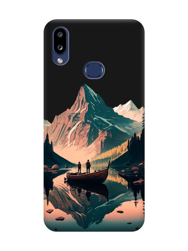 Матовий чорний чохол на Samsung Galaxy A10ѕ A107 :: Човен. Пейзаж (принт 246)