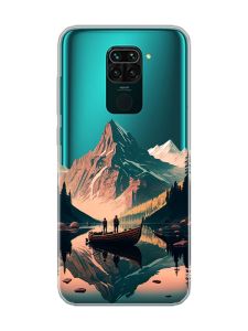 Прозорий чохол на Xiaomi Redmi Note 9 :: Човен. Пейзаж (принт 246)