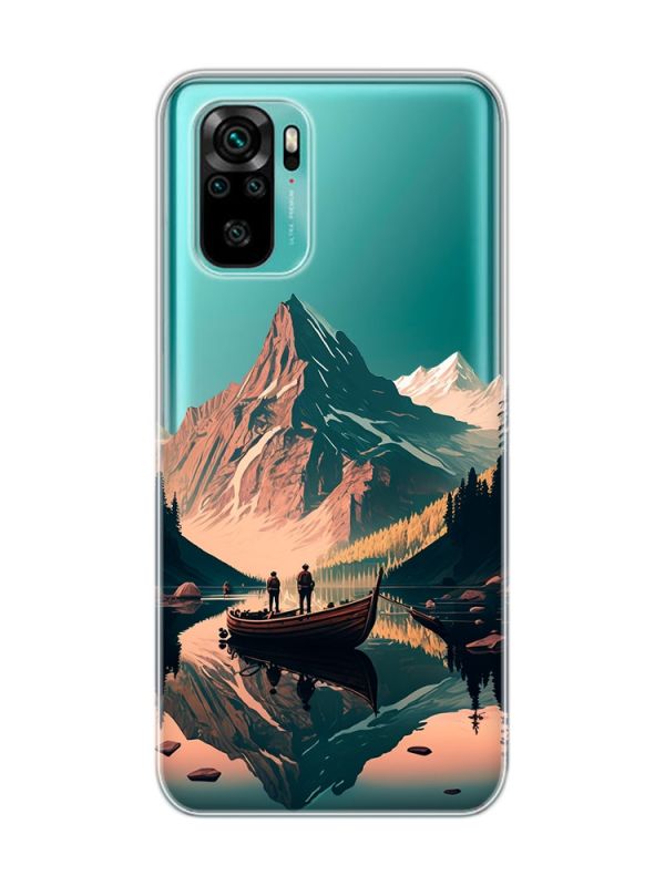 Прозорий чохол на Xiaomi Redmi Note 10 / Note 10s  :: Човен. Пейзаж (принт 246)