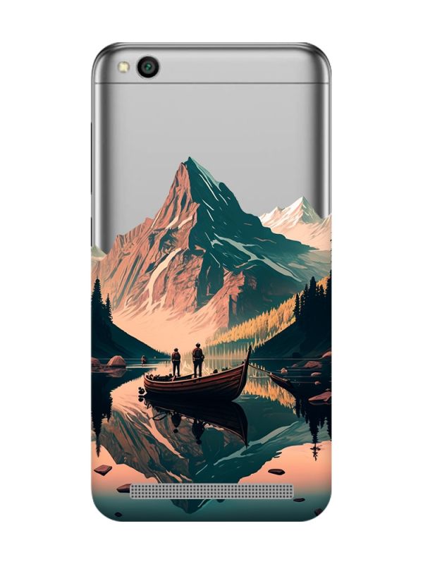 Прозорий чохол на Xiaomi Redmi 5A :: Човен. Пейзаж (принт 246)