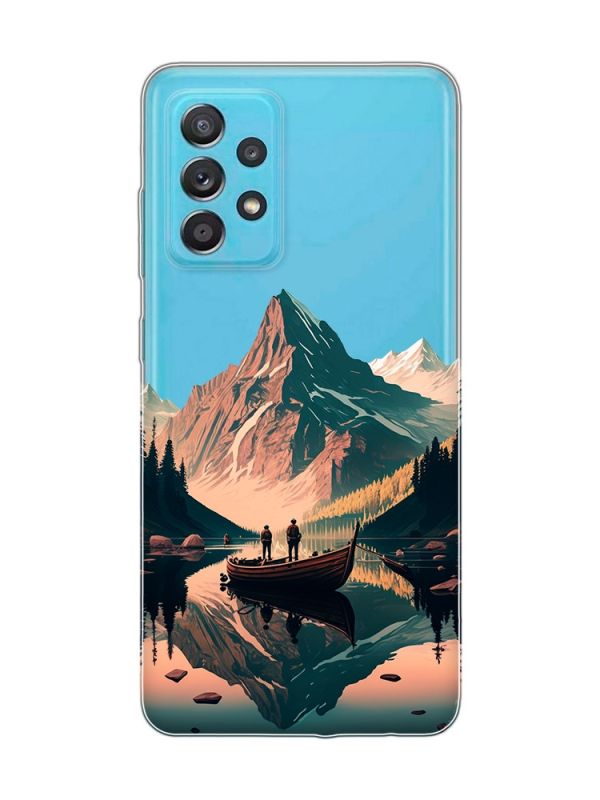 Прозорий чохол на Samsung Galaxy A52 :: Човен. Пейзаж (принт 246)