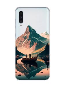 Прозорий чохол на Samsung Galaxy A50 (2019) A505 :: Човен. Пейзаж (принт 246)