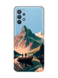 Прозорий чохол на Samsung Galaxy A32 :: Човен. Пейзаж (принт 246)