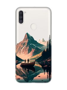 Прозорий чохол на Samsung Galaxy A11 :: Човен. Пейзаж (принт 246)