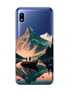 Прозорий чохол на Samsung Galaxy A10 (2019) A105 :: Човен. Пейзаж (принт 246)