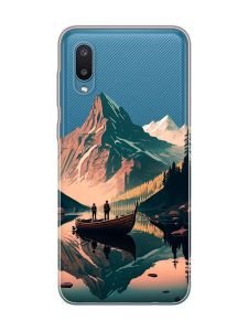 Прозорий чохол на Samsung Galaxy A02/A022 (2021) :: Човен. Пейзаж (принт 246)