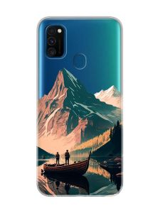 Прозорий чохол на Samsung Galaxy M30s/М21  :: Човен. Пейзаж (принт 246)