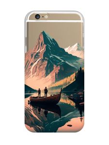 Прозорий чохол на iPhone 6/6s :: Човен. Пейзаж (принт 246)