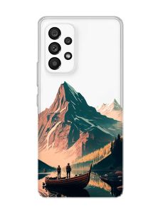 Прозорий чохол на Samsung Galaxy A53  :: Човен. Пейзаж (принт 246)