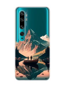 Прозорий чохол на Xiaomi Mi Note 10/Note 10 Pro :: Човен. Пейзаж (принт 246)