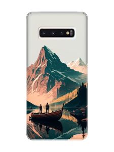 Прозорий чохол на Samsung Galaxy S10 :: Човен. Пейзаж (принт 246)