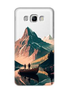 Прозорий чохол на SAMSUNG Galaxy J7(2016) J710 :: Човен. Пейзаж (принт 246)