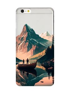 Прозорий чохол на iPhone 6+/6 Plus :: Човен. Пейзаж (принт 246)