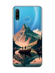 Прозорий чохол на Huawei P30 Lite :: Човен. Пейзаж (принт 246)