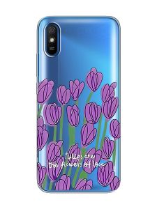 Прозорий чохол на Xiaomi Redmi 9A  Тюльпани (принт 265)