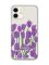 Прозорий чохол на iPhone 12 mini Тюльпани (принт 265)
