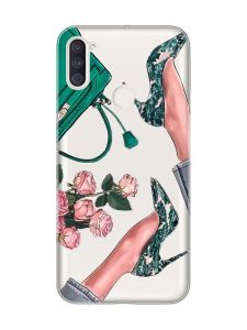 Прозорий чохол на Samsung Galaxy A11 :: Туфельки і квіти (принт 225)