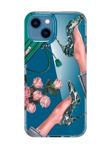 Прозорий чохол для iPhone 13 mini :: Туфельки і квіти (принт 225)