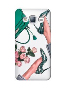 Прозорий чохол на Samsung Galaxy J3 2016 (J310) :: Туфельки і квіти (принт 225)