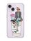 Прозорий чохол із захистом камери на iPhone 14 :: Дівчина на каві (принт 228)