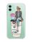 Прозорий чохол на Apple iPhone 11 (6,1) :: Дівчина на каві (принт 228)