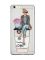 Прозорий чохол на iPhone 6+/6 Plus :: Дівчина на каві (принт 228)