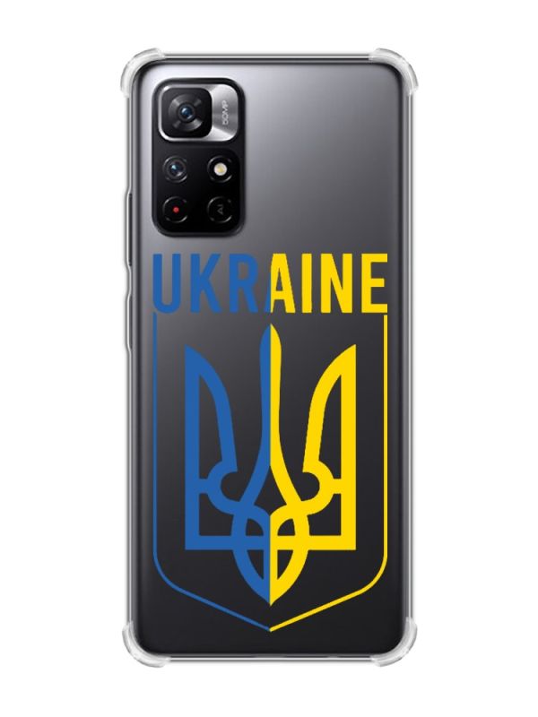 Чохол з потовщеними кутами на Xiaomi Redmi Note 11 5G Тризуб (принт 254)