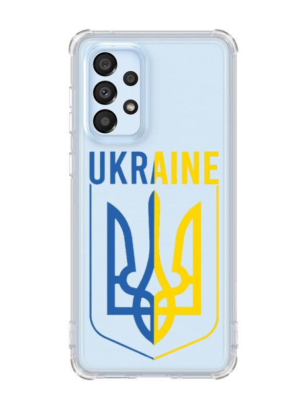 Чохол з потовщеними кутами на Samsung Galaxy A33 5G Тризуб (принт 254)