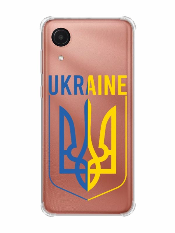 Чохол з потовщеними кутами на Samsung Galaxy A03 Core/A032 Тризуб (принт 254)