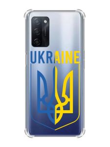 Чохол з потовщеними кутами на Oppo A55 Тризуб (принт 254)