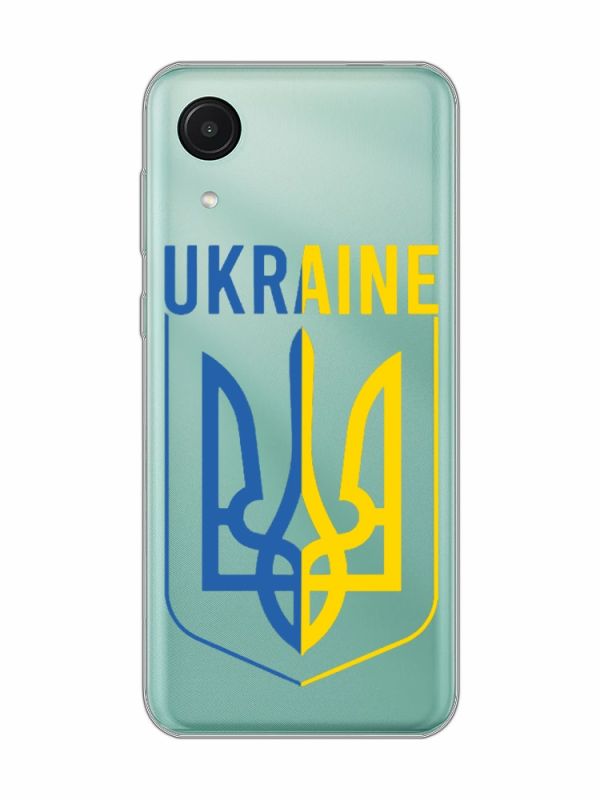 Прозорий чохол на Samsung Galaxy A03 Core / A032 Тризуб (принт 254)