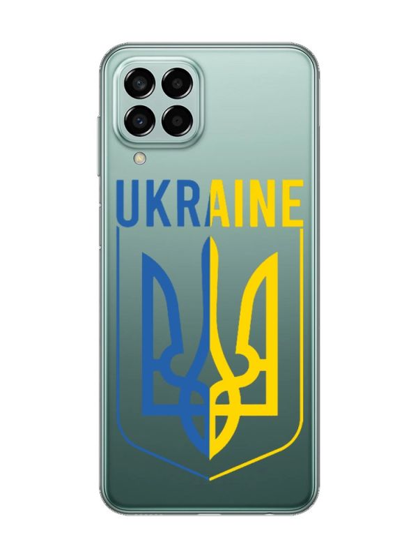 Прозорий чохол на Samsung Galaxy M33 5G Тризуб (принт 254)